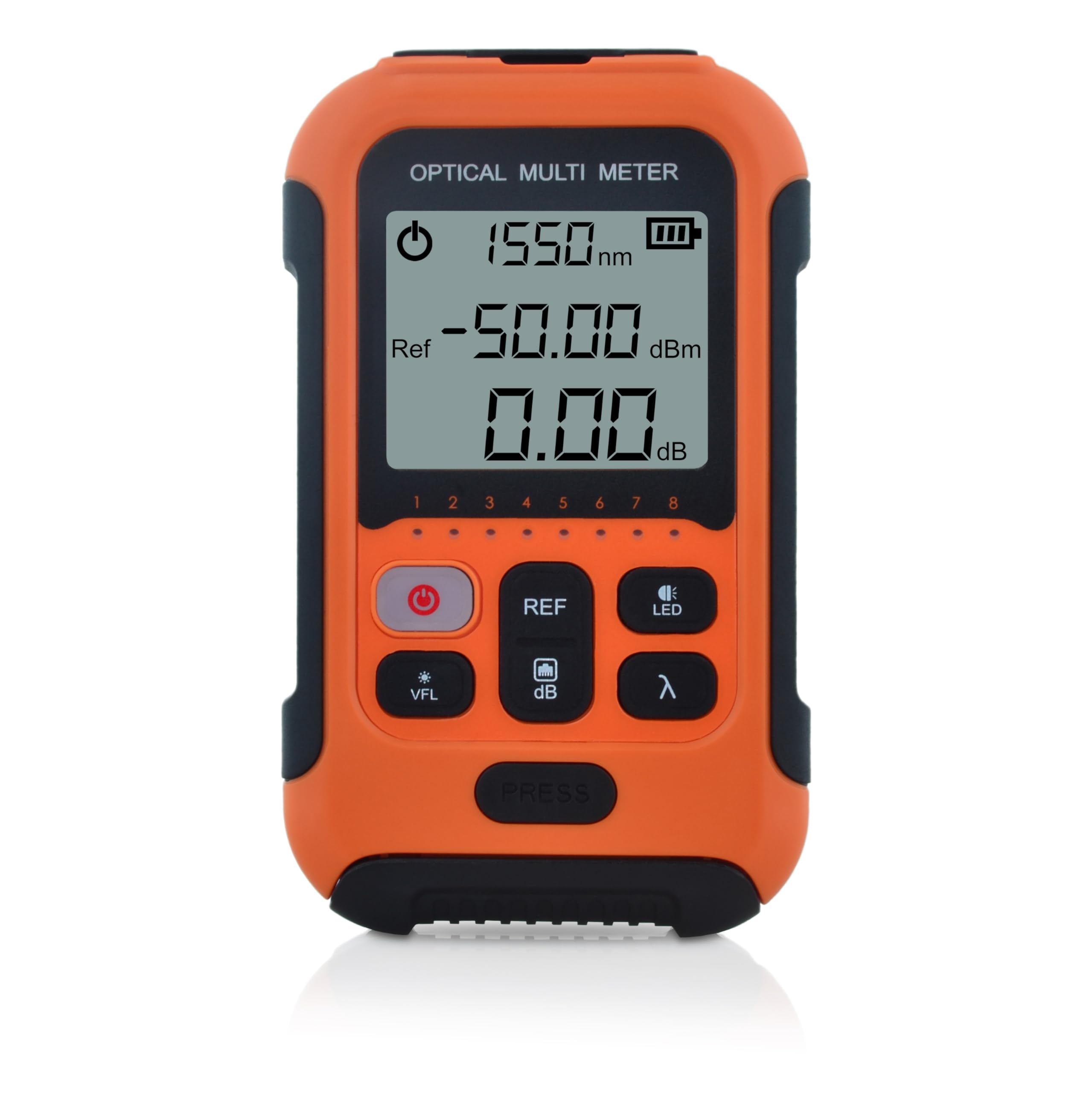 Optisches Leistungsmessgerät 800~1700nm -50~+26dBm 650nm 30km VFL FTTH Optical Fiber Power Meter SS103PVC12