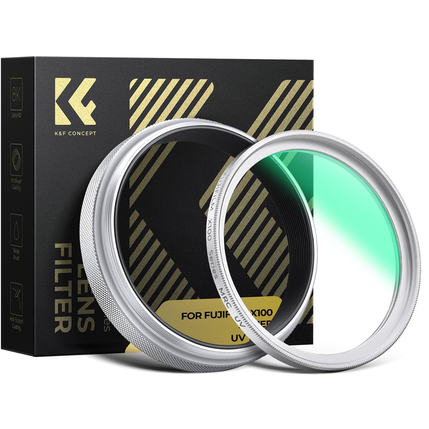 K&F CONCEPT レンズ保護フィルター UVフィルター 富士フイルム互換 Fujifilm用