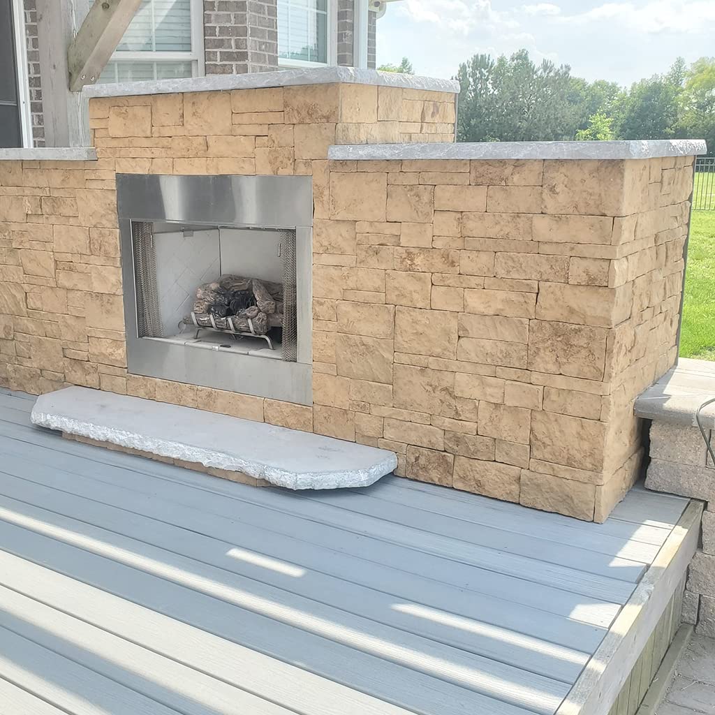 Evolve Stone Georgetown Run Non-Rated Flat Stone Veneer Dune Point (14.25 sq. ft. per Box)