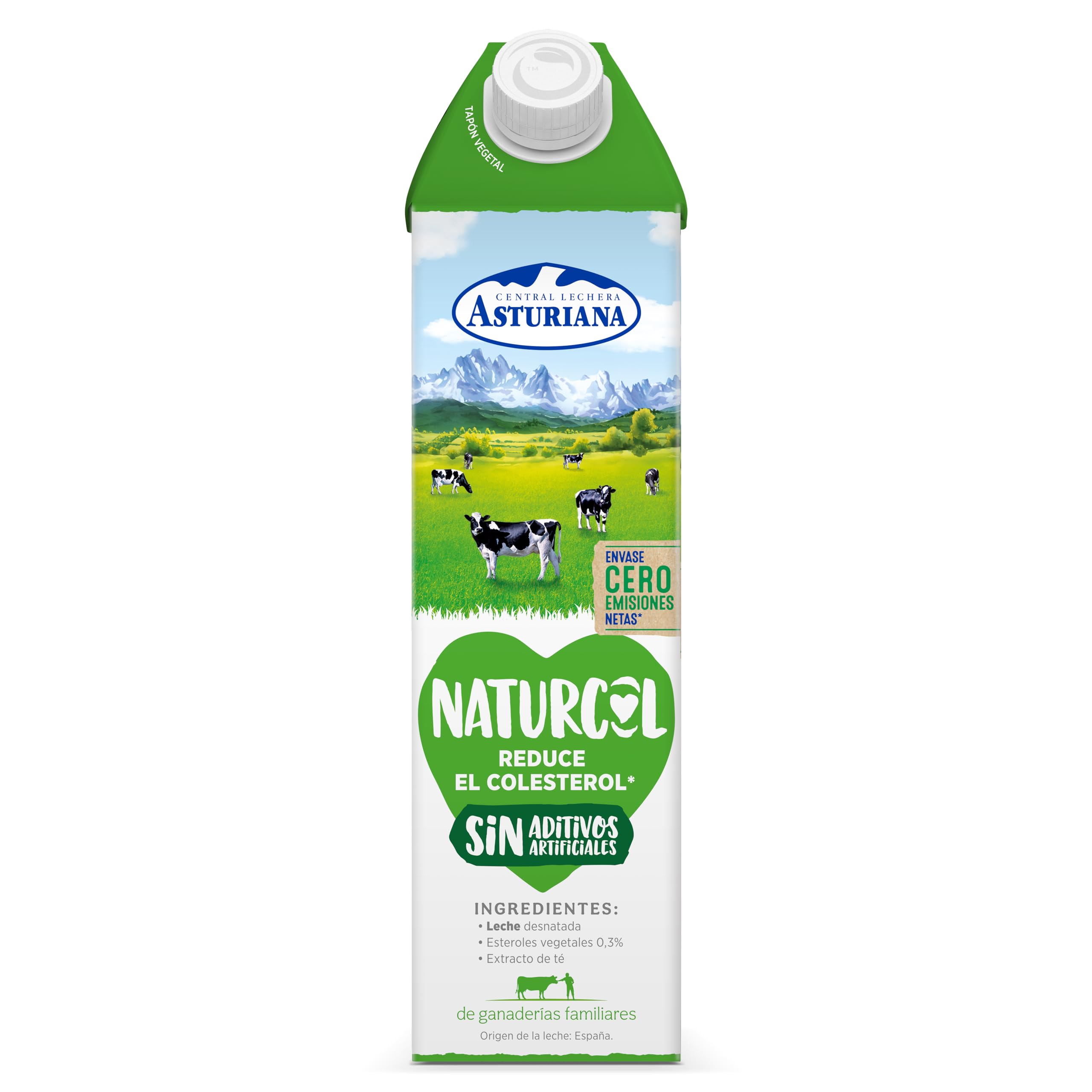 Central Lechera Asturiana Leche Naturcol 6 x 1000 ml