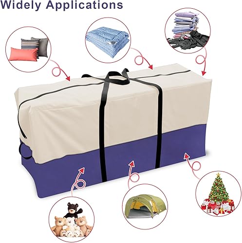 Miniatura 5 de Bolsa de almacenamiento impermeable para árbol de Navidad, se adapta a árboles artificiales desmontados de hasta 10 pies de alto, 68 x 20 x 30