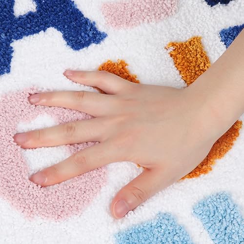 Miniatura 3 de Alfombras de baño de 24 x 17 pulgadas, antideslizantes, suaves y absorbentes, lavables y secas a máquina, tapetes para baño, bañera, ducha y baño,