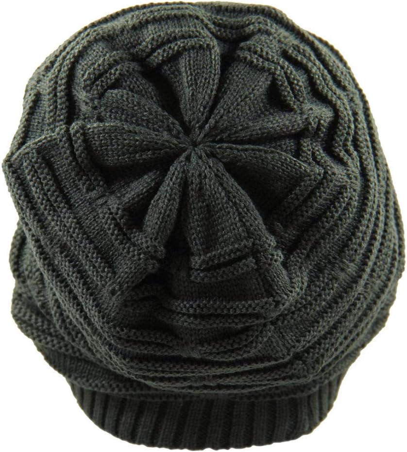 RW Rasta Stretch Long Beanie Hats (Olive Green) - Image 3