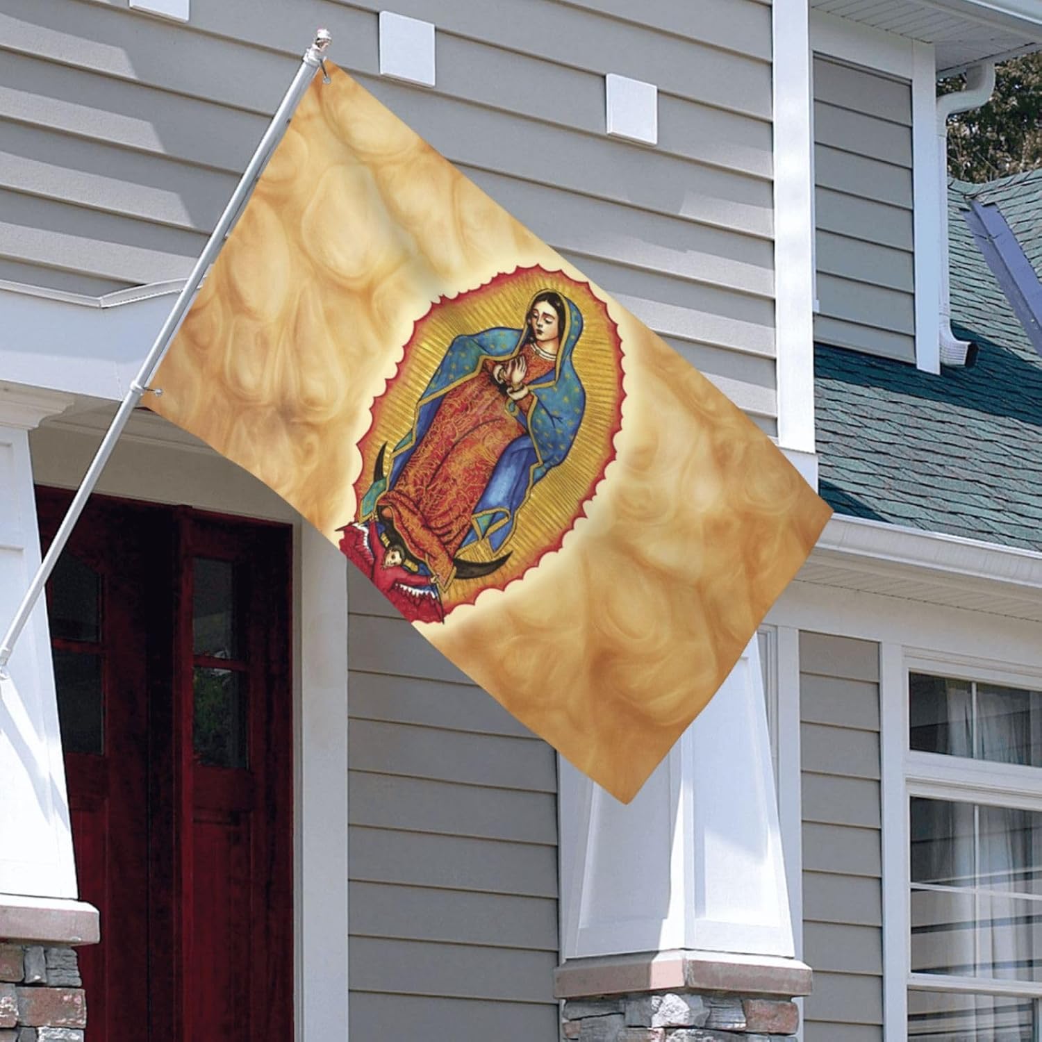 Virgin Mary Our Lady Of Guadalupe Flags 3x5 Ft Outdoor Flag Garden Flag Home Flag Yard Flags Banner Breeze Flag - Image 7
