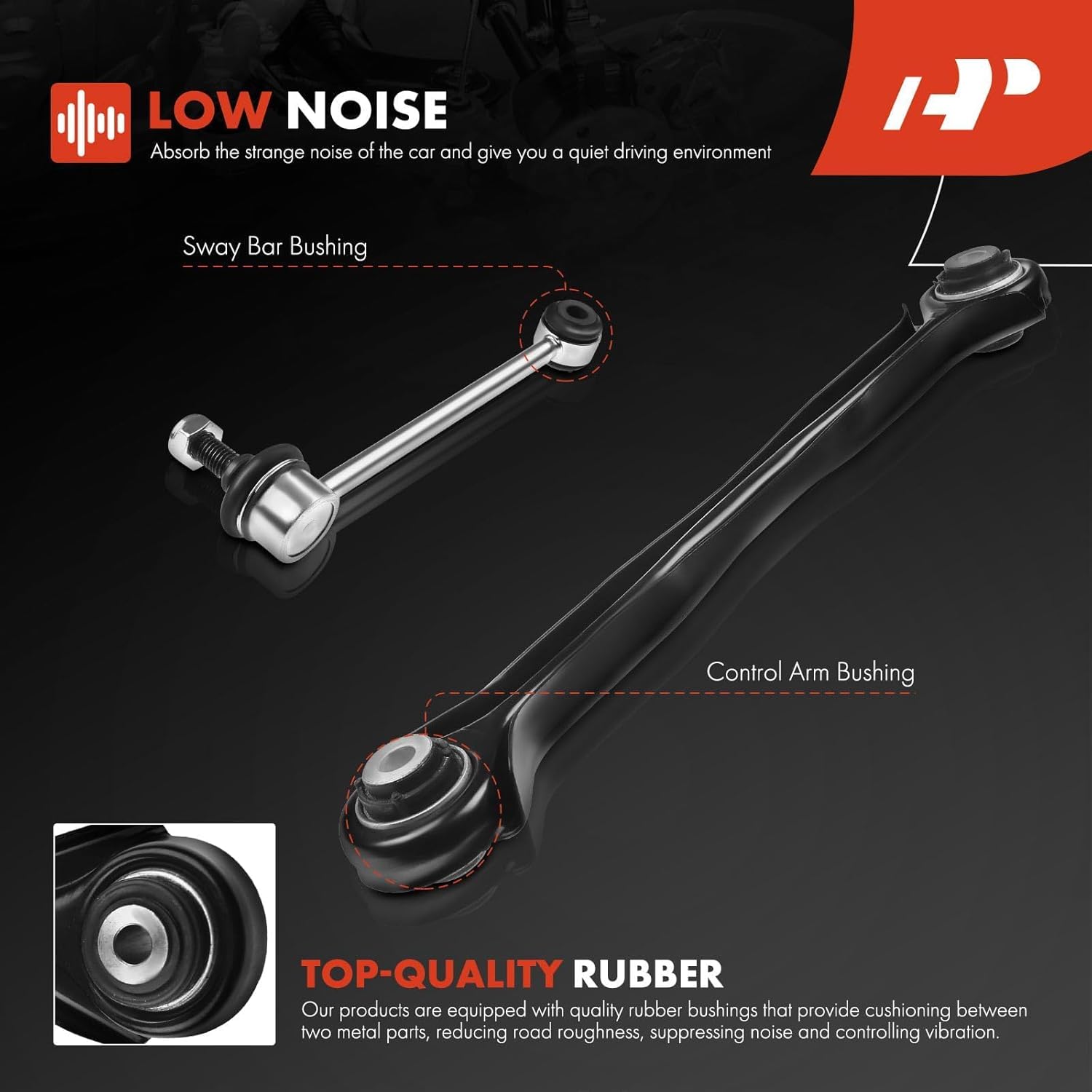 A-Premium Set of 10, Rear Upper Control Arm, Sway Bar Link, Compatible with BMW - 2006-2014 - 323i, 325i, 335i, 325xi, 328xi, 330xi, 335xi, 330i, 328i xDrive, 335i xDrive, 335d, 335is, X1, 128i, 135i