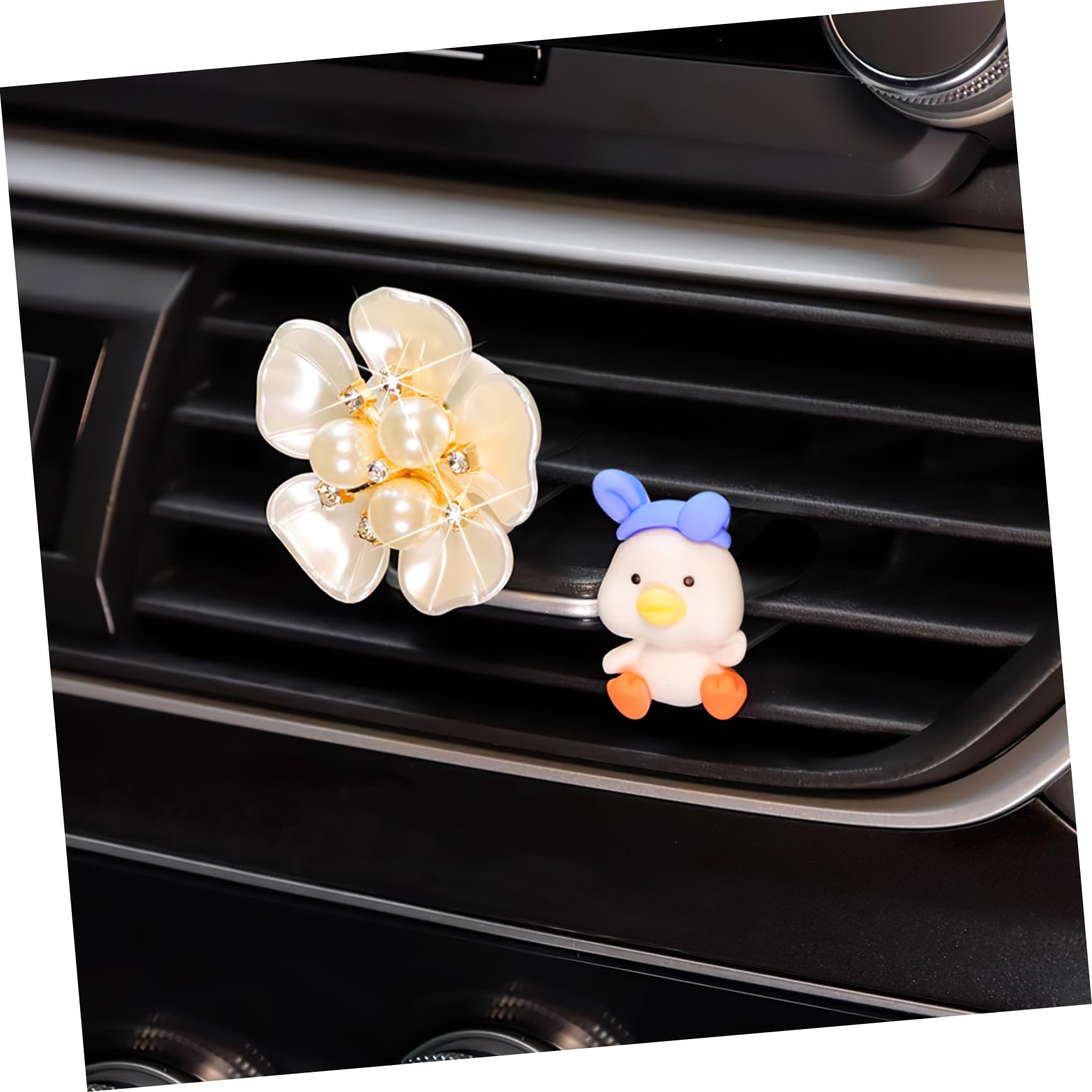 NOLITOY Clip Nero Auto di Ventilazione Bocchetta per da 100 Pezzi in Metallo e Plastica Solido e Resistente per Decorazione Auto