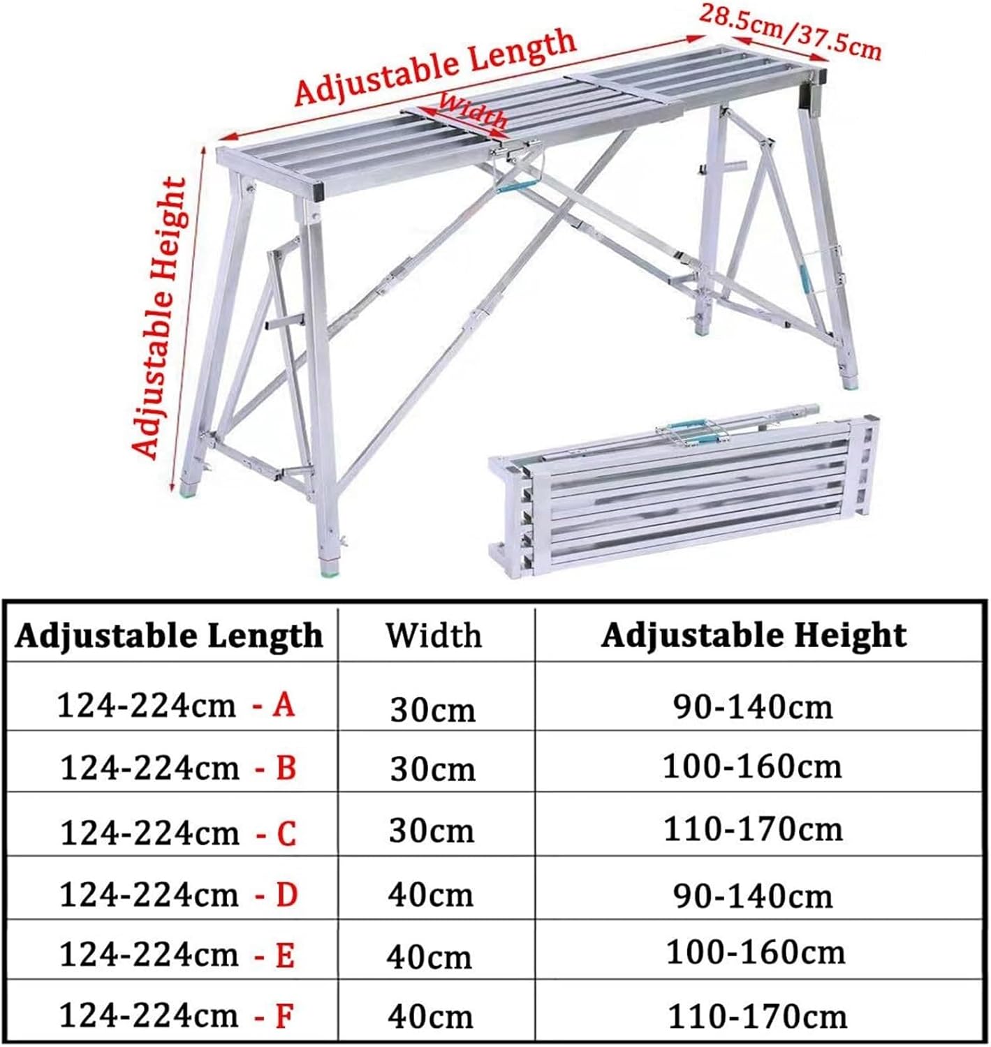 QLXYYFC ポータブル足場折りたたみ作業プラットフォーム多目的足場