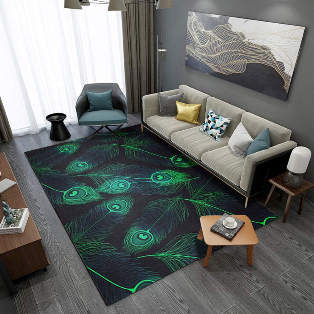 Tapis antidérapant en velours lavable et sécurisé pour salle à manger 200x300