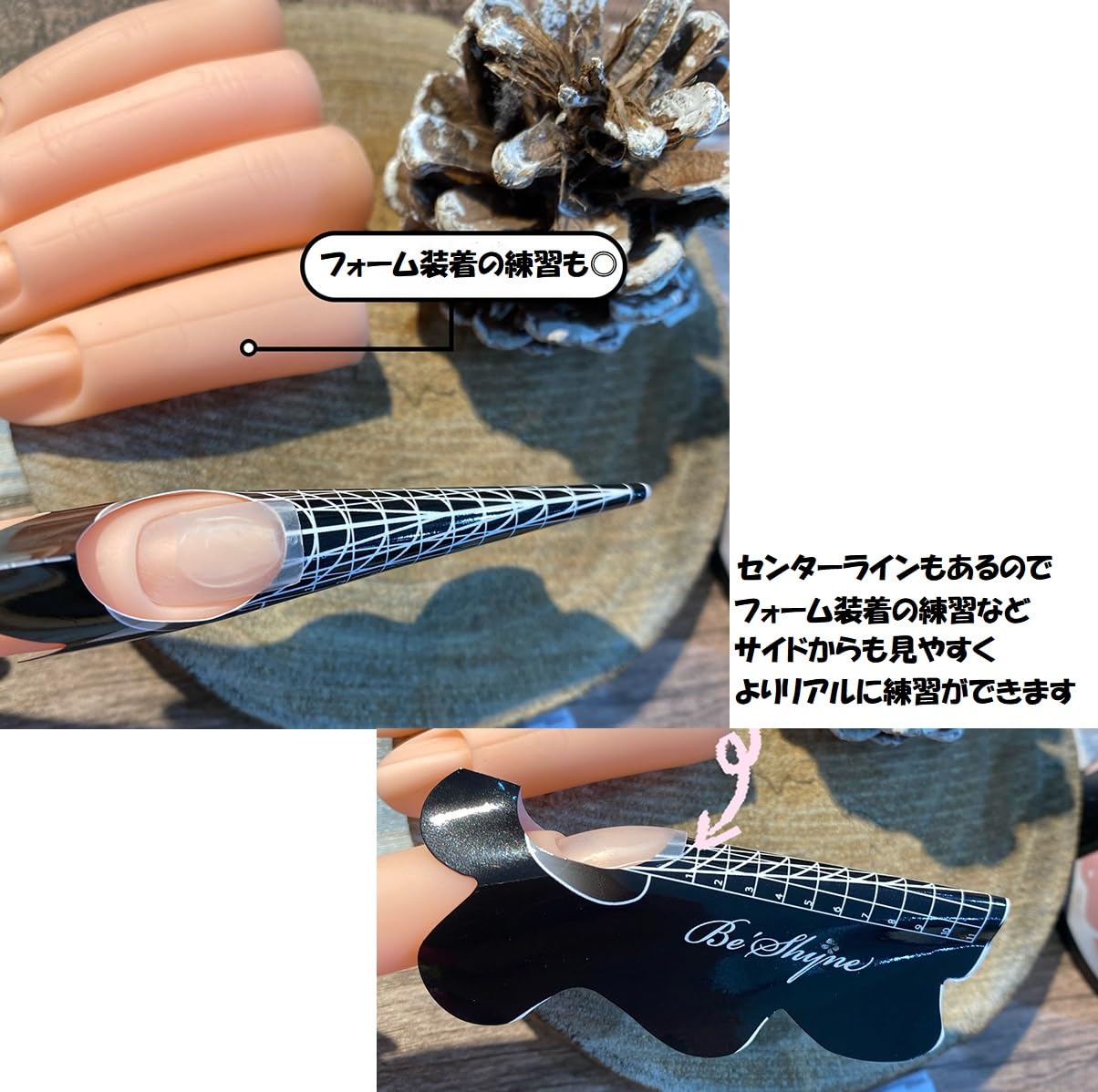 Amazon | ネイル 練習用 フィンガー 5本セット QT-134 | FANMAKE 