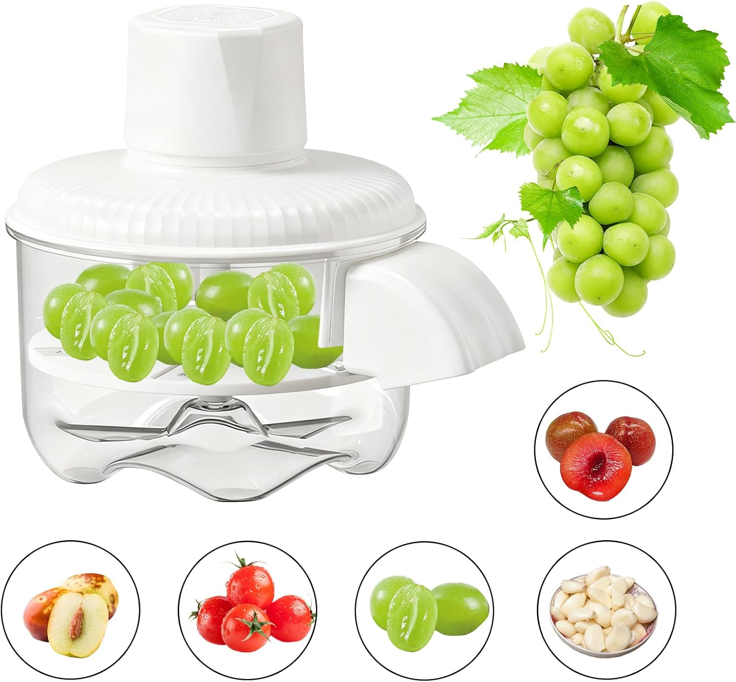Electric Garlic Peeler - Automatic Multifunctional Tool, 12x7cm Compact Design for Peeling Garlic Quickly and Easily, Abs Material for Kitchen Gadget, Peeling Function for Home, Salad, Vegetables