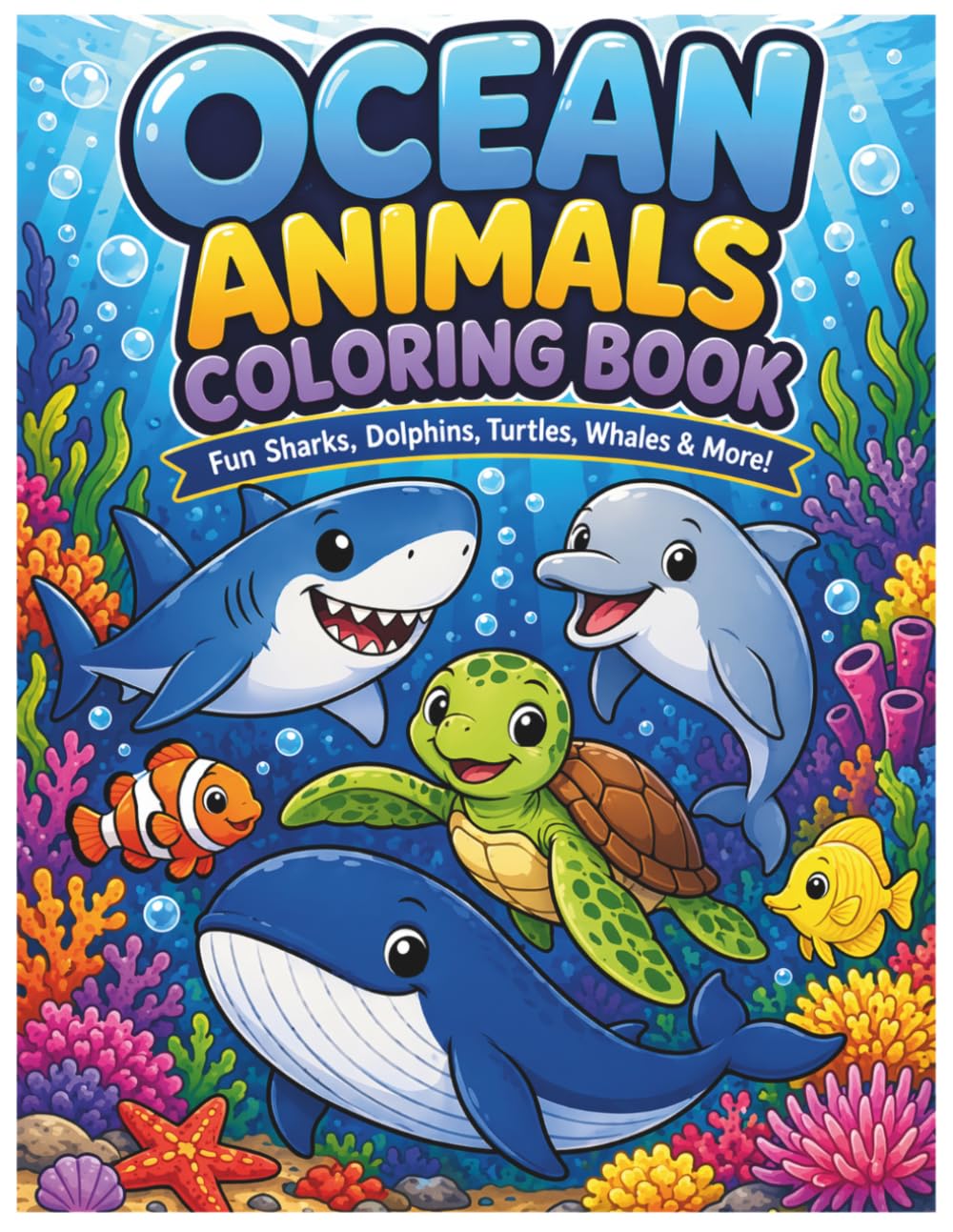 Ocean Animal Coloring Book