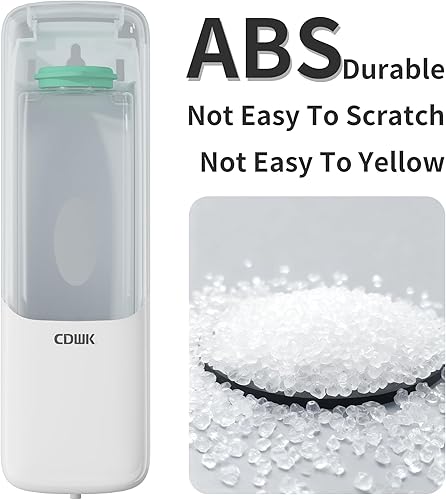 Miniatura 4 de Dispensador de jabón de manos para baño, dispensador de jabón de baño de 10 fl.oz10.1 fl oz, montaje en pared, dispensador de desinfectante de manos