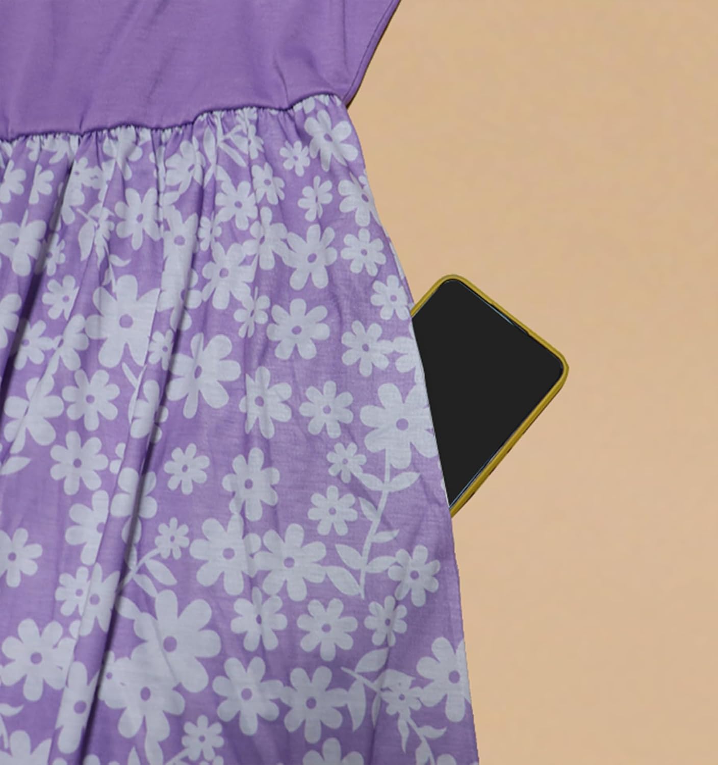 Mommy and Me Family Outfits,Sleeveless Casual Floral Dress with Pockets for Motner's Day - Image 4