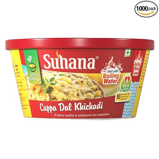 Suhana Cuppa Dal Khichadi Ready to Eat Instant Breakfast - Pack of 4