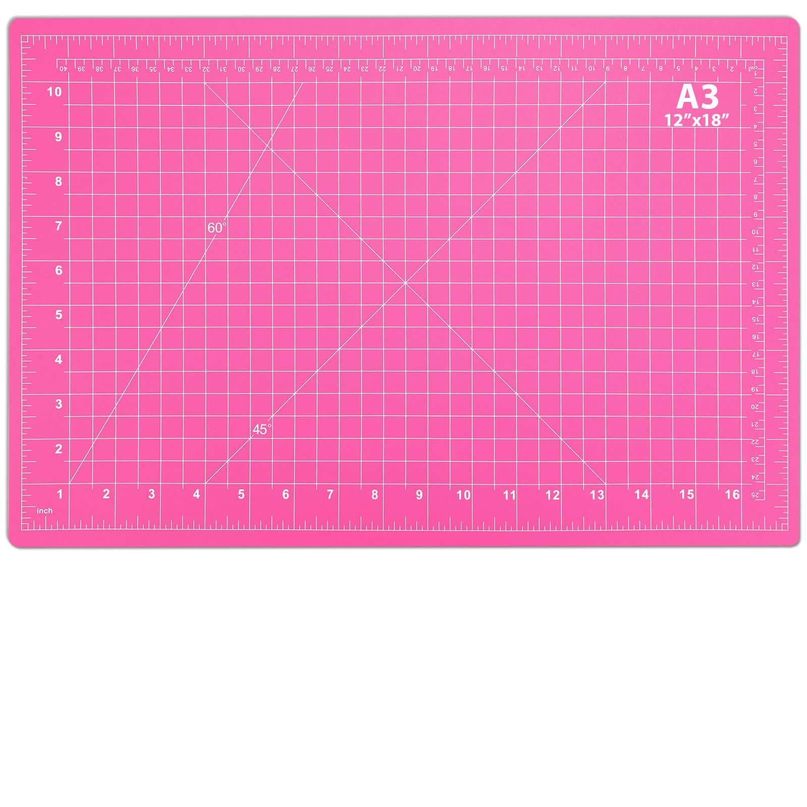 anezus Self Healing Cutting Mat for Rotary Cutting, 17.8" x 11.9", Pink