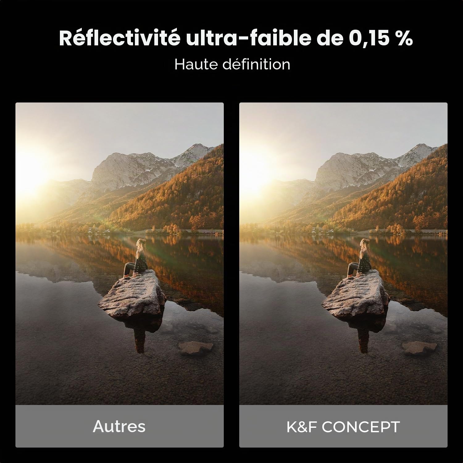K&F CONCEPT 49mm Filtre Polarisant CPL en Cuivre avec Étui Nano-X Pro Série | Durable,Solide,Nano-revêtement,HD,Réflectivité≤0.15%, Imperméable à l’eau, Résistant à l’huile et aux rayures,FC901