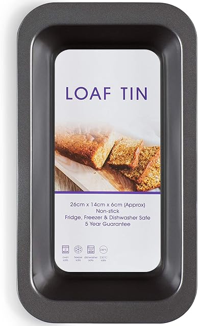 Albert Austin Rectangle Loaf Tin, Large. Perfect Bread Baking Tin, Meatloaf Dish, Oven Safe, Dishwasher Safe, Carbon Steel, Kitchenware.