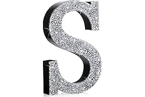 5.7 Inch Crystal Diamond Decor Letter S