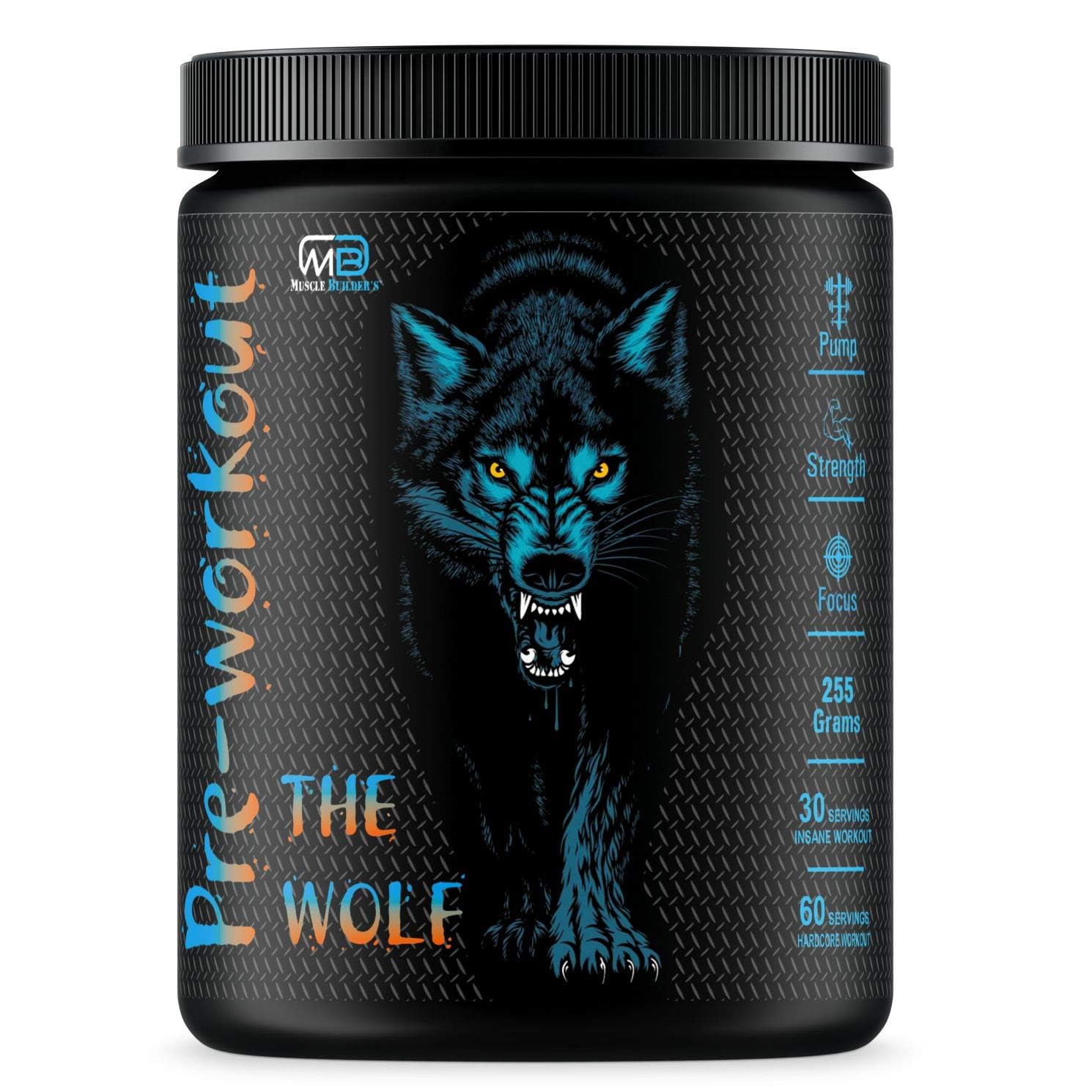 M B Muscle Builders The Wolf Pre Workout Supplement with Creatine Monohydrate, L-Arginine, Beta-Alanine, Caffeine Anhydrous, Explosive Muscle Pump-For Men & Women [30-60 Servings, Mix Berries, 255g] (B08H58T7FY) Amazon Price History, Amazon Price Tracker