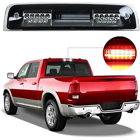 For 19-23 Dodge Ram 1500 LED 3rd Third Brake Light Cargo Center High Mount Lamp - Foto 10