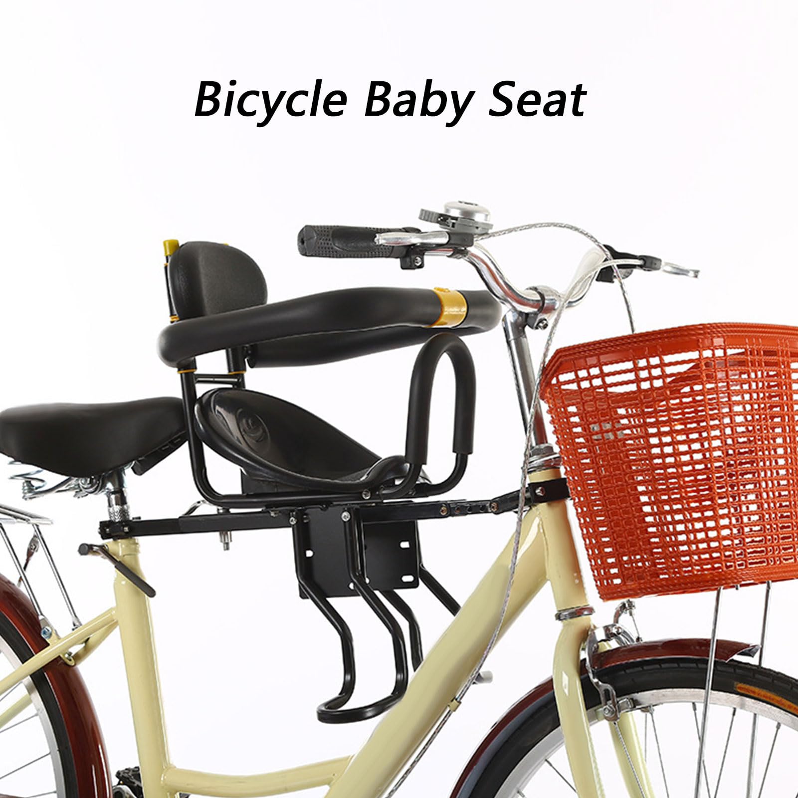 Siège de sécurité pour vélo pour bébé avec cadre en métal,