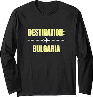 World Travel Vacation Holiday Bulgaria Long Sleeve T-Shirt