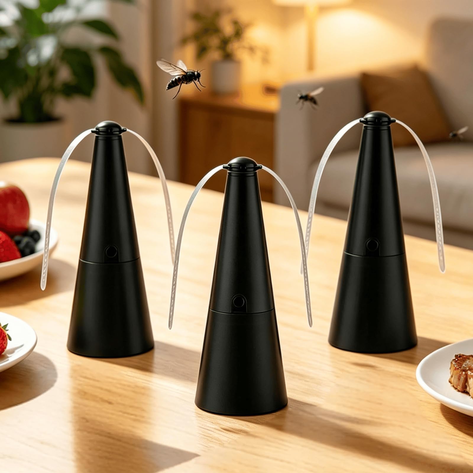 Ventilateur anti-mouches pour terrasses et repas en extérieur