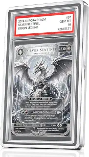Fowaado psa 収納ケース マグネットローダー uvカット アルミ合金製 psa鑑定カード専用 シルバー | PSA10 ディスプレイ 保管ケース 高硬度 高透過ガラス 耐水性 クッションパッド付き ガタつき防止 積み重ねやすい設計