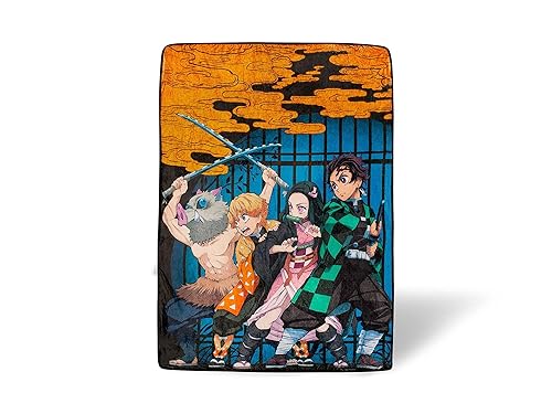 Demon Slayer Oversized Plush Throw Blanket | Cozy Sherpa Cover