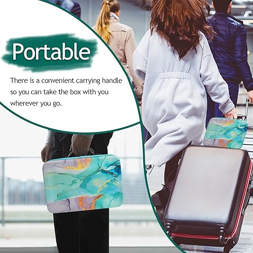 Miniatura 7 de AYIYUN Contenedores de almacenamiento de pintura de diamantes de 70 ranuras, accesorios y herramientas de arte de diamantes 5D, kit de accesorios de