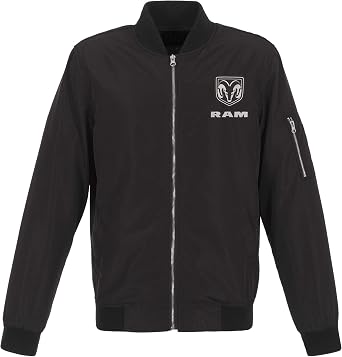 Jh Design Mens Dodge RAM Lightweight Jacket Zip-Up Nylon Coat
