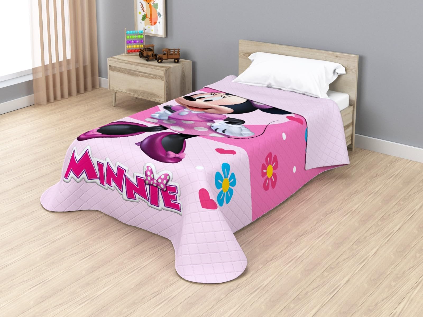 Disney Jay Franco Colcha Bouti Termosellada Minnie Posing, 170 x 250 cm, Microfibra, Relleno 100gsm JE12746ET