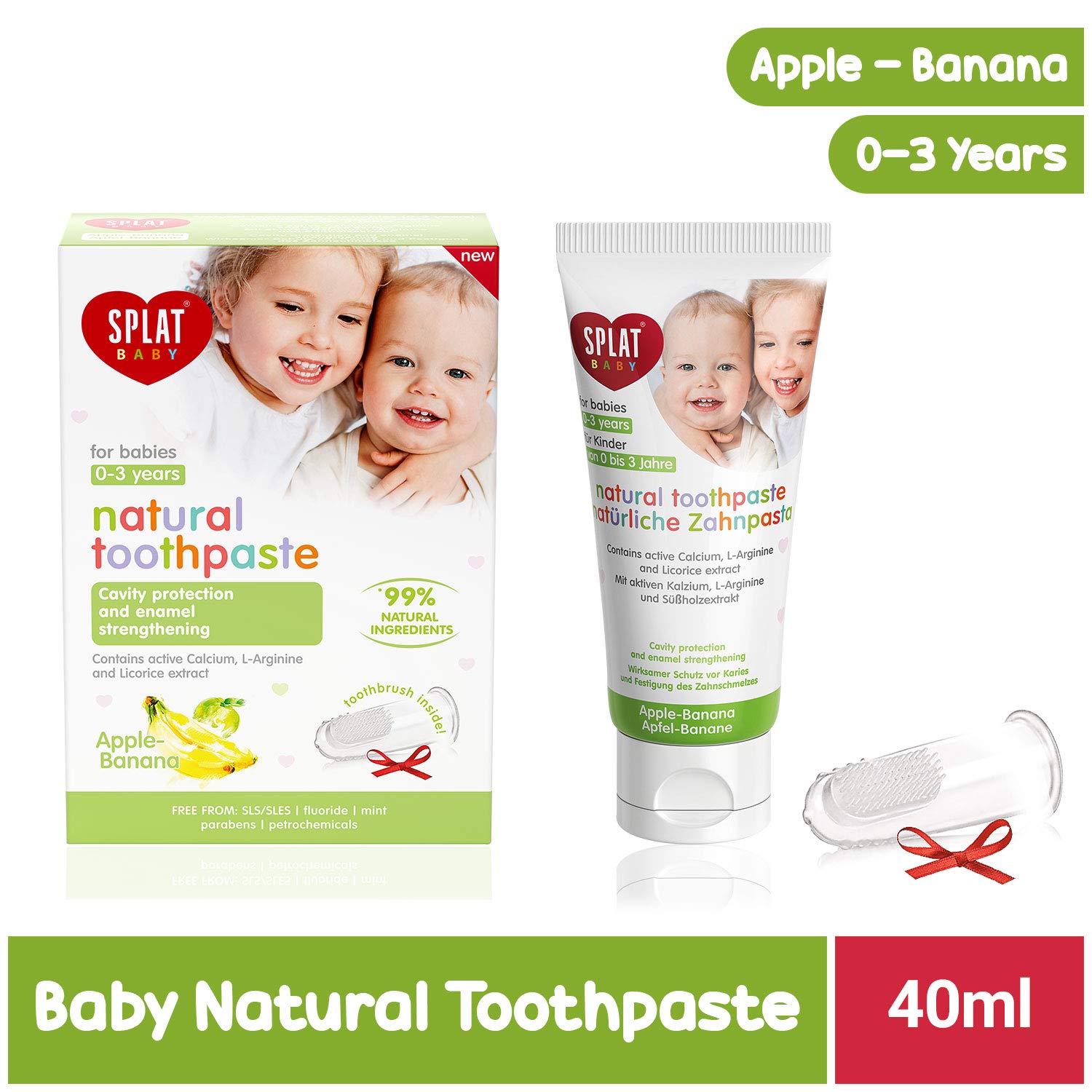 The correct title is - Splat Baby Apple-B Toothpaste 40ml (Pack of 1)