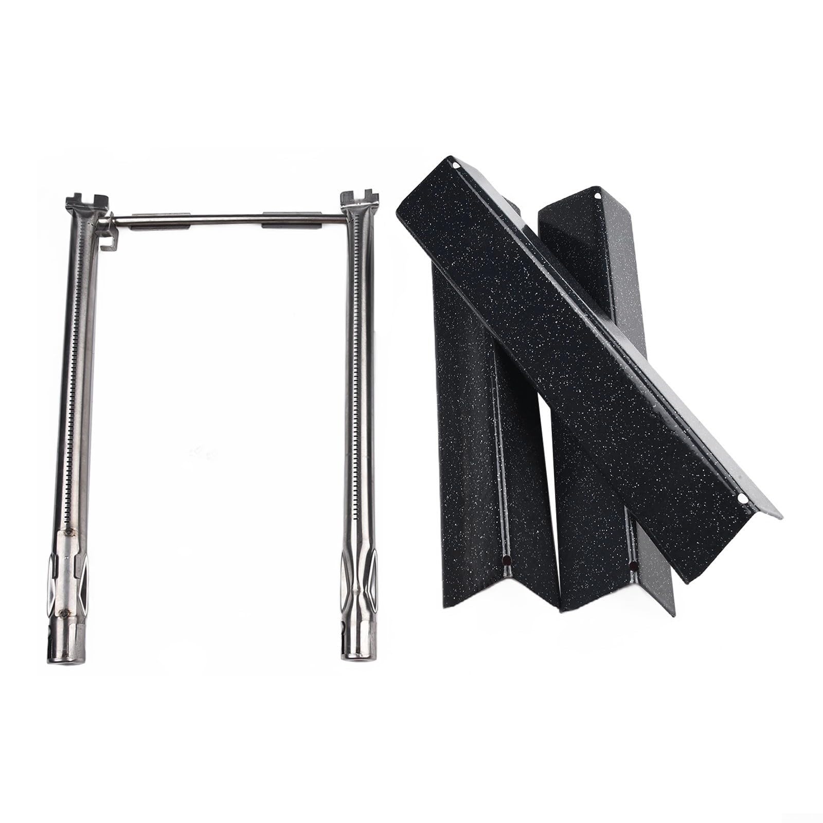 Set di 3 barrette aromatizzate in porcellana e bruciatore in acciaio inox