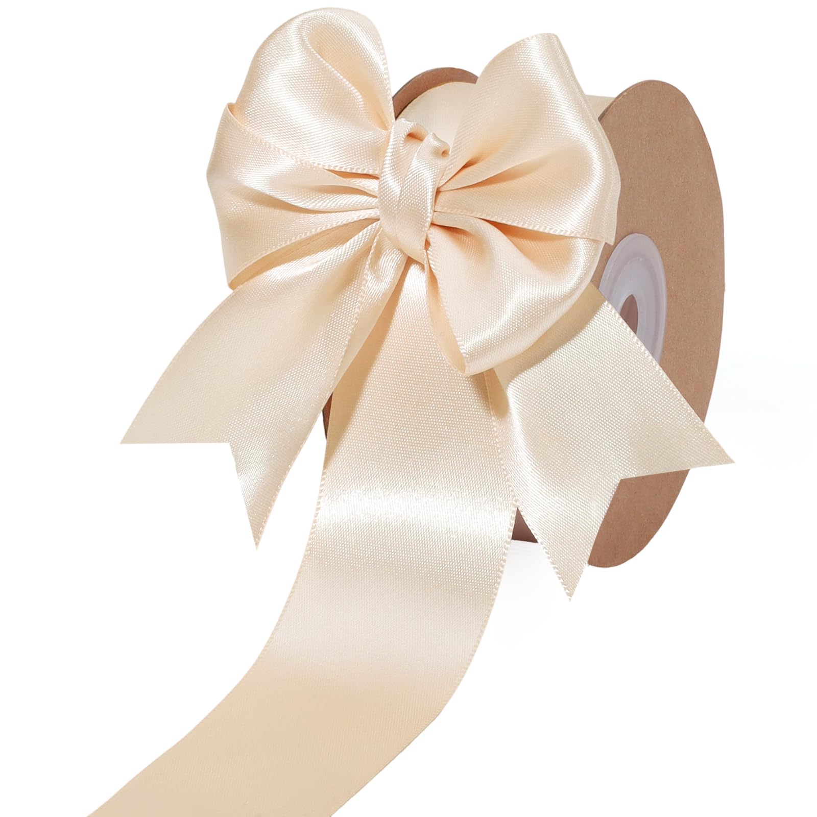 Amazon.com: LaRibbons Nude Satin Ribbon 1 1/2 Inch 25 Yards Luxury
