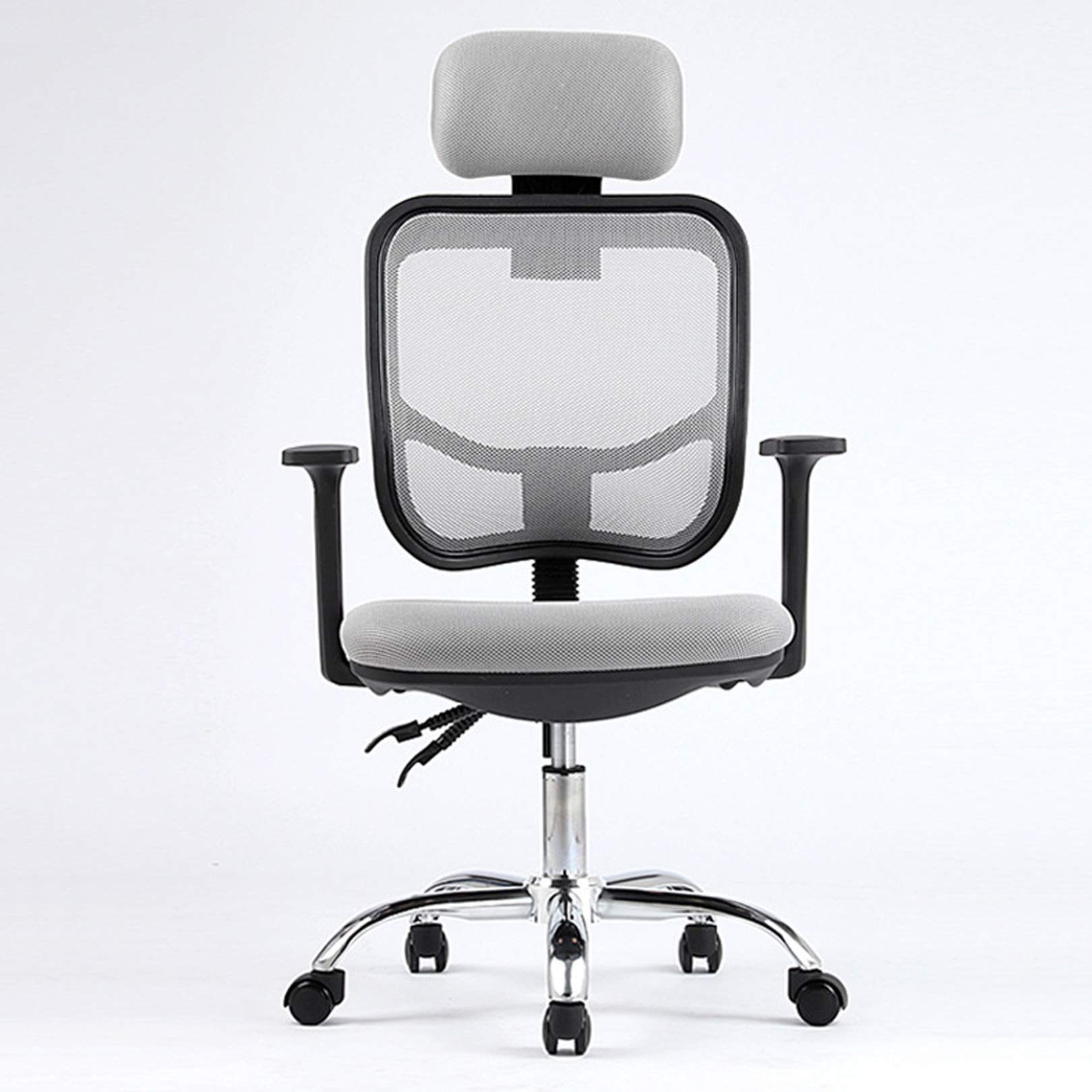Krzesło obrotowe do biura domowego Ergonomiczne krzesło biurowe Siatkowe krzesło komputerowe z podparciem lędźwiowym Podłokietnik Obrotowy regulowany fotel biurowy z wysokim oparciem