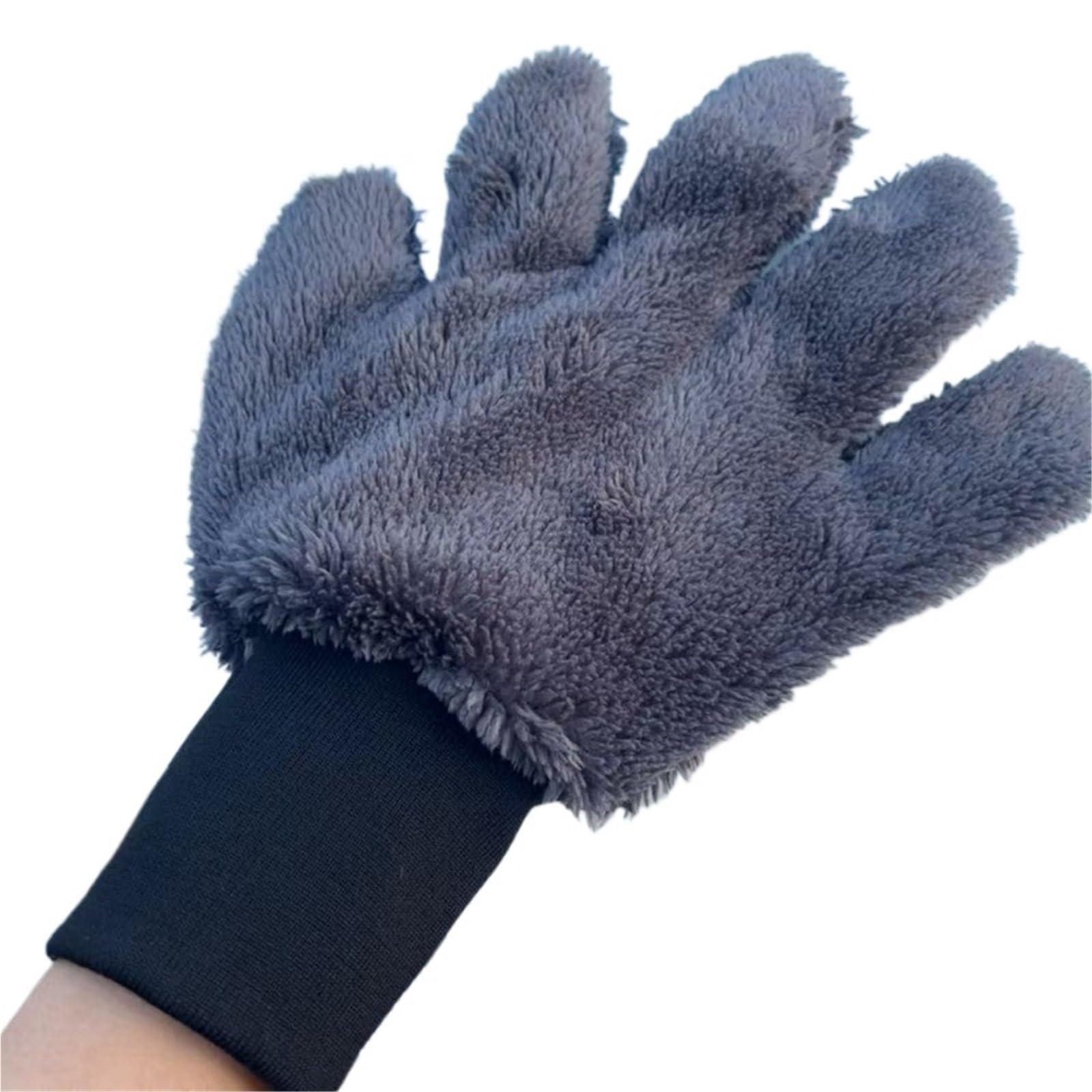 WEQYFDC Car Wash Mitt For Double Sided Plush Car Wash Gloves Scrubbing Foaming Cleaning Without Hurting Paint Five Finger Thickened