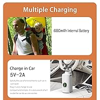 Vista 4 de Calentador de biberones portátil para viajes, calentamiento rápido y calentamiento de larga duración hasta 5 horas, control preciso