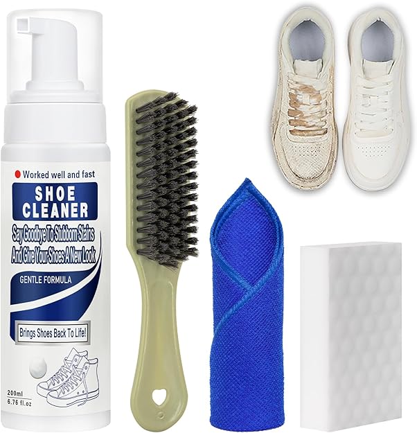 Shoe Cleaner,White Shoe Cleaner Kit,Sneaker Cleaner,Suede Shoe Cleaner,Shoe Cleaning Kit for Leather Shoes,Tennis Shoe