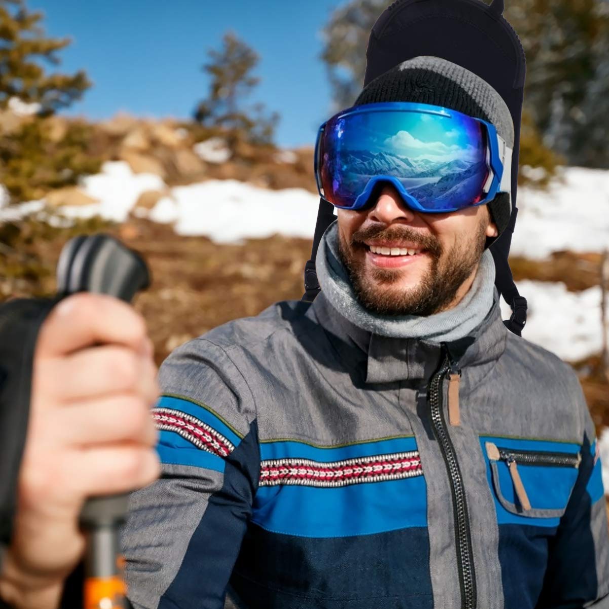 POPETPOP Housse de Snowboard Pratique Étui de Snowboard Housse de Ski Légère Noir
