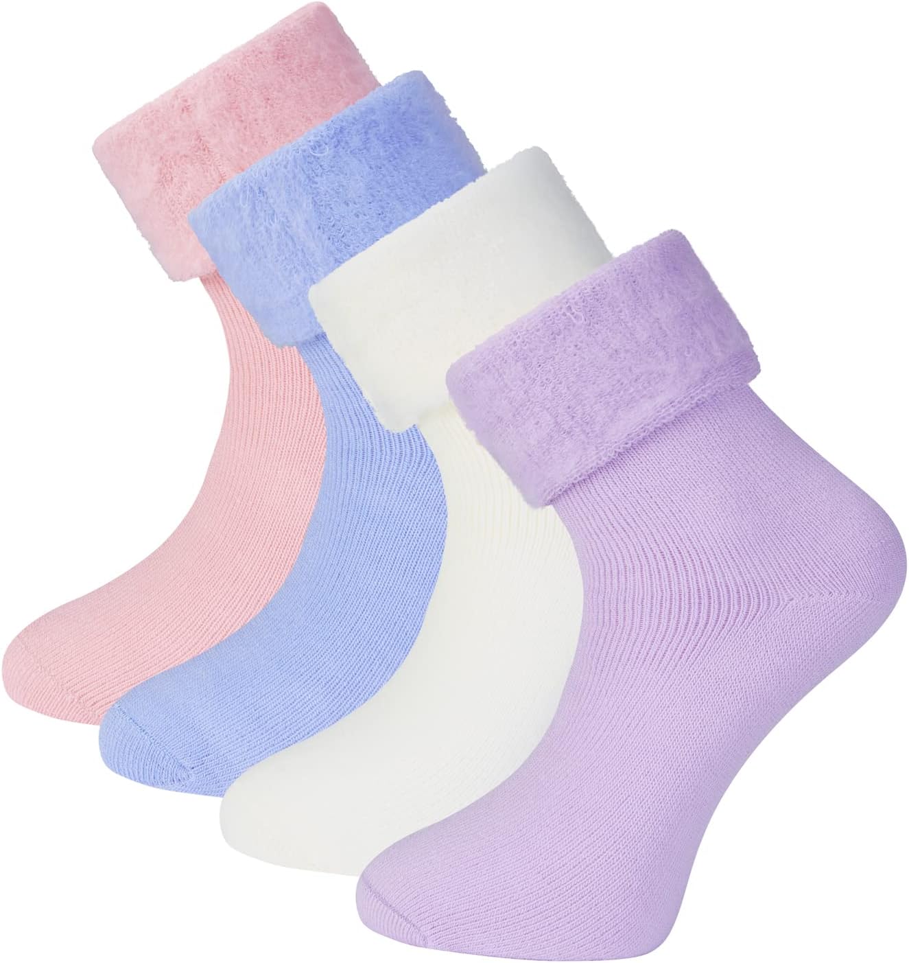 Ladies Extra Soft Acrylic Thermal Lounge Bed Socks Fleece Inside Size UK 4-7 EUR 37-40