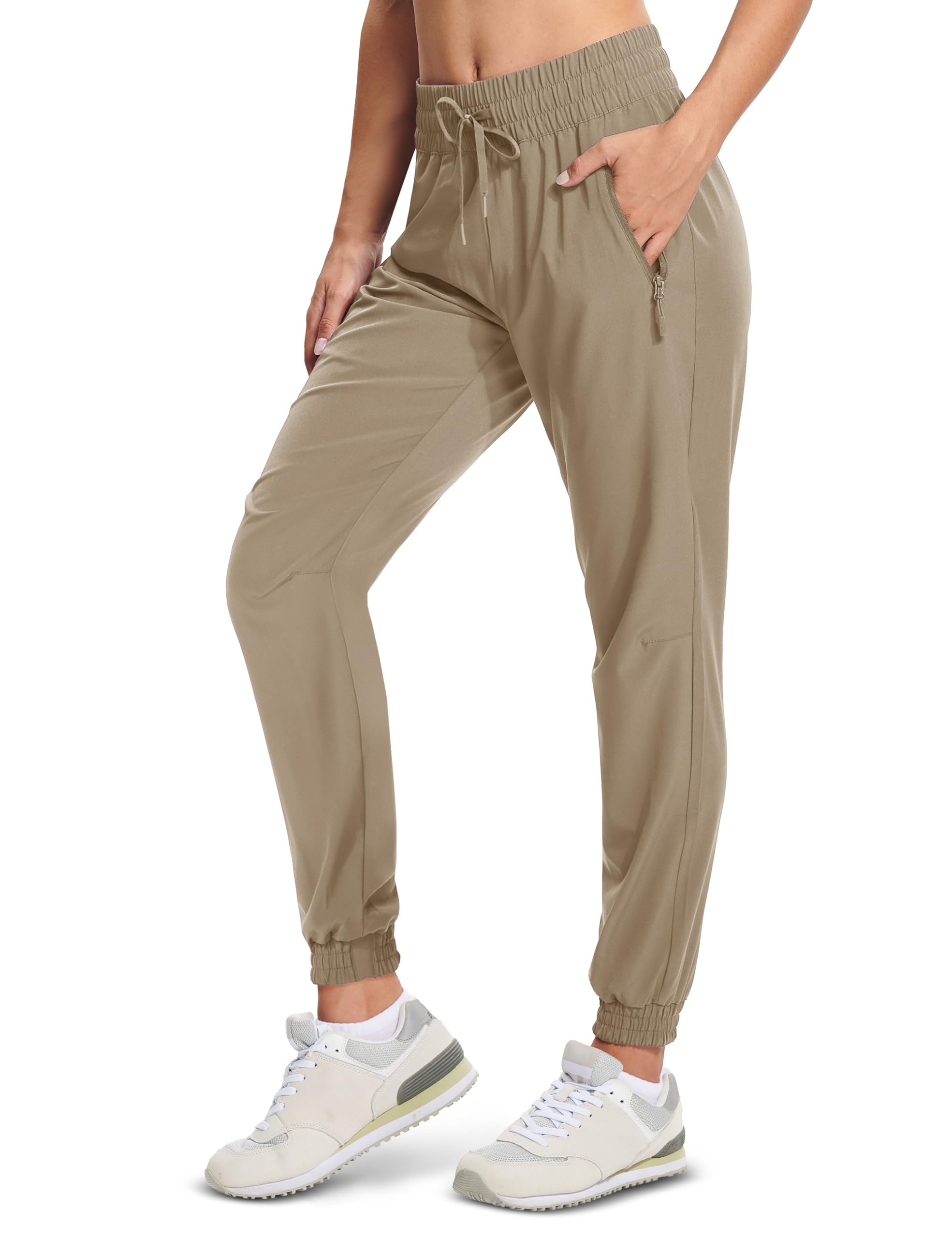 MAGCOMSEN Women's Hiking Pants Lightweight Quick Dry Athletic Running Joggers with Pockets Outdoor Travel Sweatpants