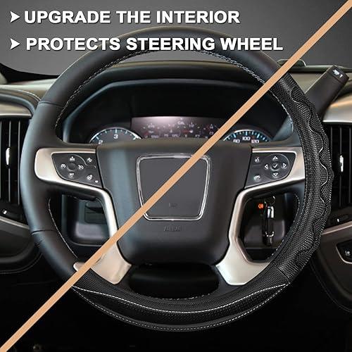 Miniatura 5 de GIANT PANDA Cubierta Del Volante Para GMC Sierra, 15.5-16 Pulgadas - Azul