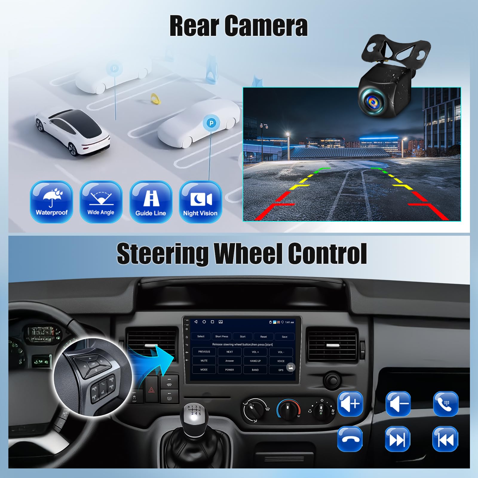 OiLiehu 4+64G Android 13 Carplay Android Auto Autoradio 2 Din per Ford Transit 2009-2016/Ford Focus 2005-2008 Autoradio con Schermo 9 pollici con Bluetooth FM RDS GPS WiFi Telecamera Posteriore OiLiehu 4+64G Android 13 Carplay Android Auto Autoradio 2 Din per Ford Transit 2009-2016/Ford Focus 2005-2008 Autoradio con Schermo 9 pollici con Bluetooth FM RDS GPS WiFi Telecamera Posteriore