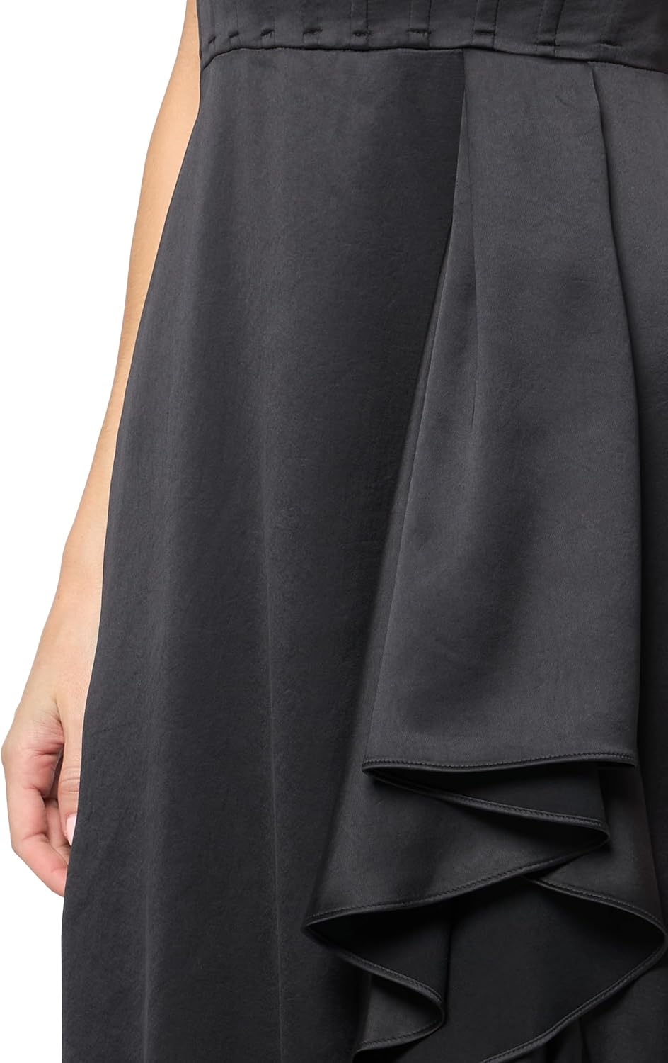 BCBGMAXAZRIA Womens Sleeveless Square Neck Midi Cocktail Dress - Image 3