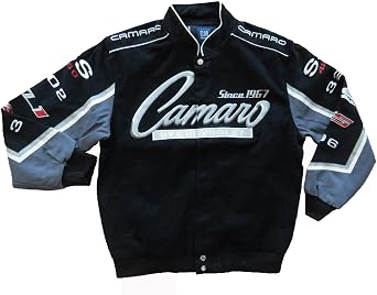 JH Design Chevy Camaro Collage 7 Series Jacket X-Large Black
