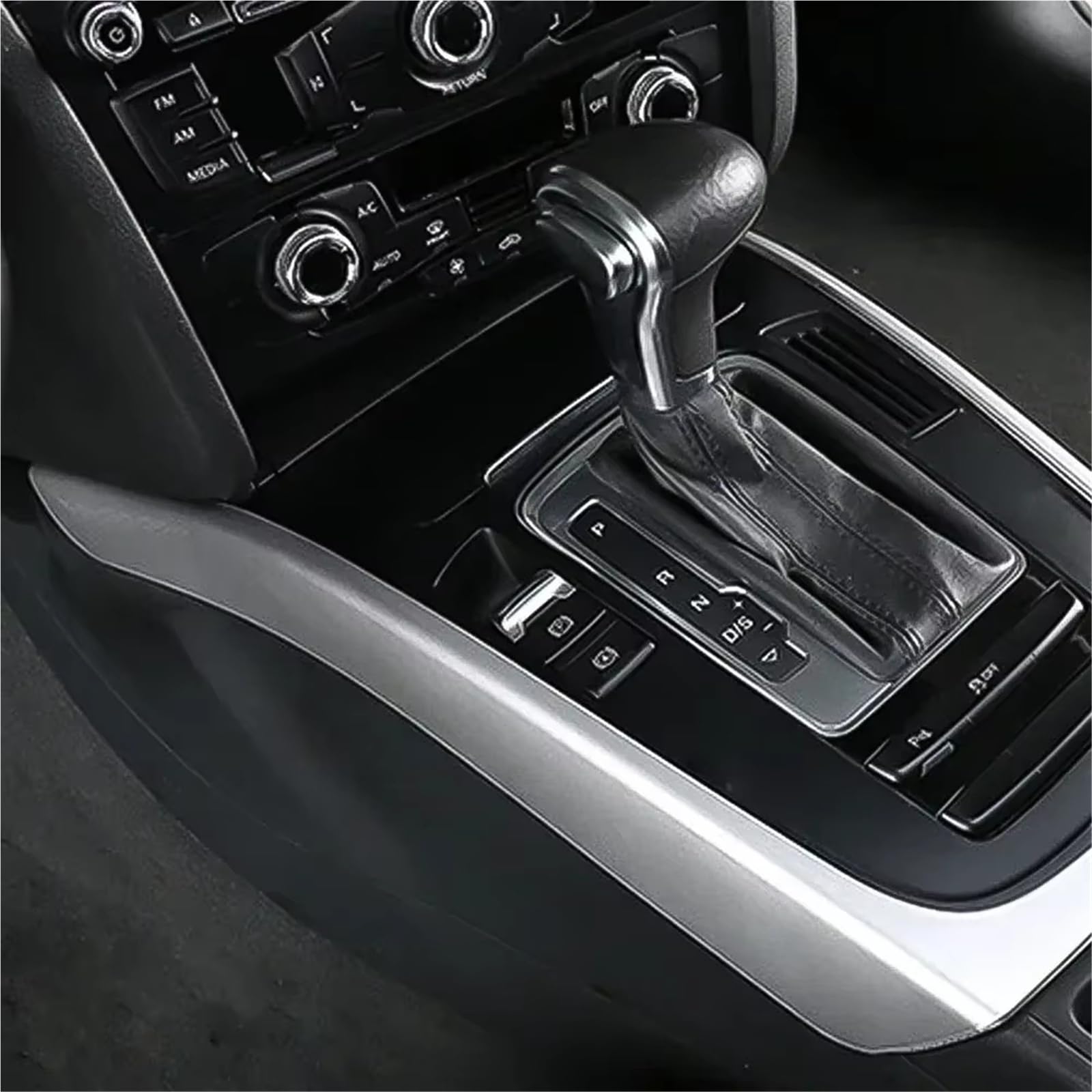 Rivestimento Pannello Cambio Console Centrale Per Q5 Per SQ5 2009-2018 Accessori Auto Pannello Cambio Decorazione Cornice Console Centrale Adesivo Modifica Interni(Silver)
