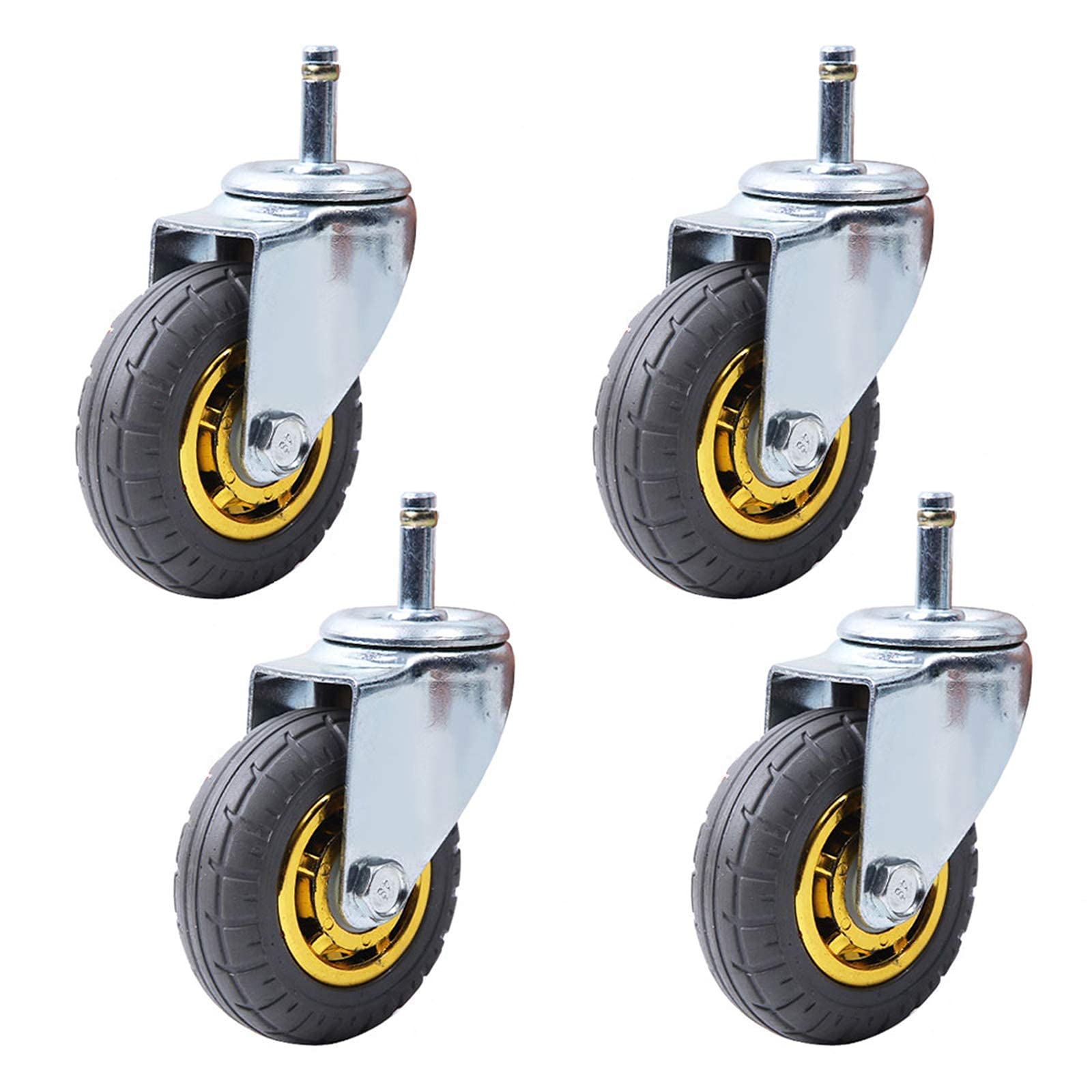 Roues universelles robustes anti-bruit pour voiture-restaurant et chariot