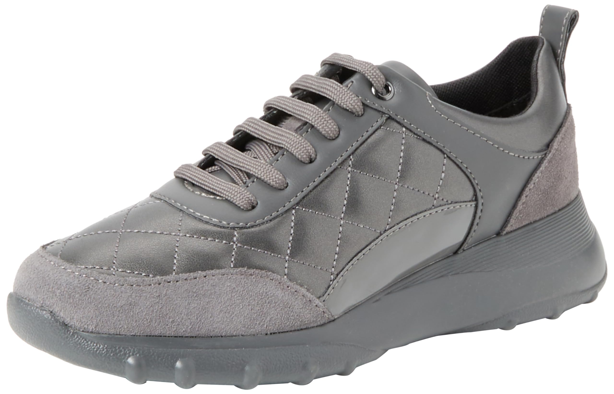 Geox D ALLENIEE A Sneaker, DK Grey, 36 EU