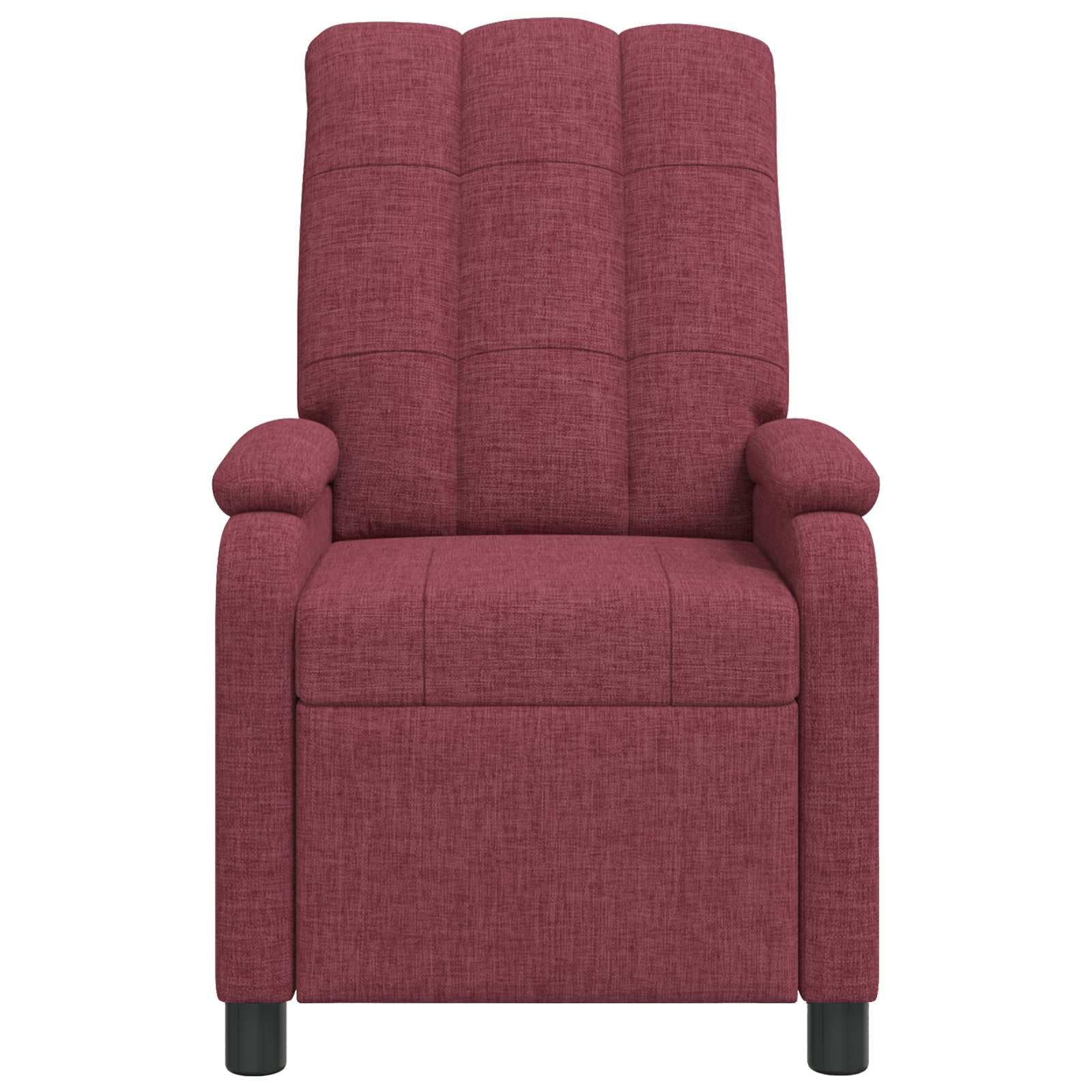 Hothingwell - Sillón reclinable de poliéster, color rojo